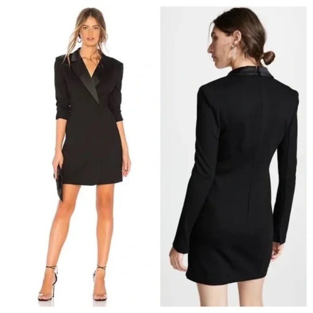 Bailey 44 Dirty Money Ponte Black Blazer Dress Size XS NWT